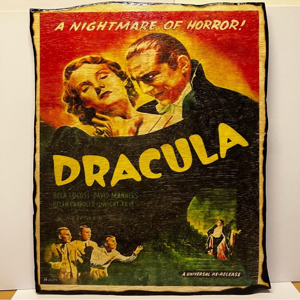 Dracula Wood Wall Art Hand-Made by IV_Art_